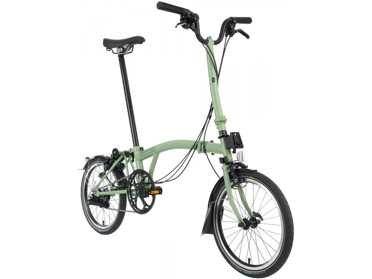 Bicicleta plegable Brompton C Line M6L Matcha Green