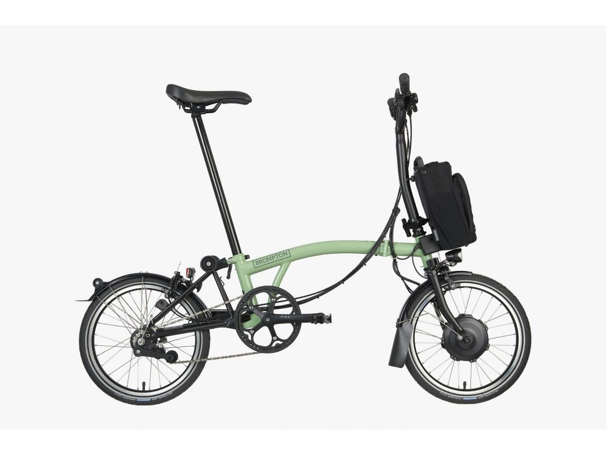 Bicicleta plegable Brompton Electric C Line M6L - Matcha Green